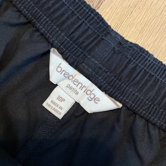 NWT Breckenridge Black Twill Capris ~ 10P - Picture 4 of 8